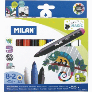 ROTULADOR ESCOLAR MILAN MAXI CAJA 10 COLORES