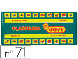 PLASTILINA JOVI 150 GR  VERDE OSCURO 