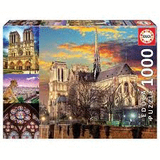 PUZZLE 1000 PIEZAS COLLAGE DE NOTRE DAME MEDIDA: 68*48 CM
