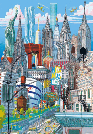 PUZZLE 200 PIEZAS MEW YORK CITY- MEDIDAS: 28*40