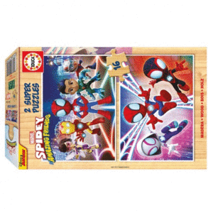 PUZZLE DE MADERA 2*16 PIEZAS SPIDEY