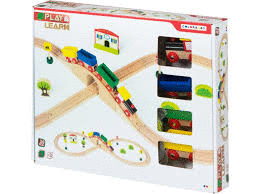 TREN DE MADERA VOCMAX 30 PIEZAS EDAD: + DE 3 AÑOS