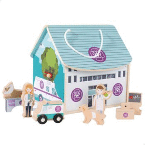HOSPITAL VETERINARIO DE MADERA EDAD: + DE 3 AÑOS