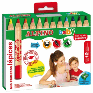 LAPICES ALPINO BABY CAJA 12 COLORES