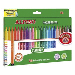 ROTULADOR ALPINO 24 COLORES