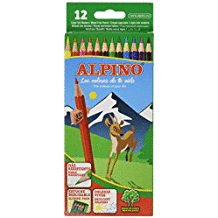 LÁPICES COLOR  ALPINO CAJA 12 COLORES