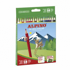 LAPICES ALPINO CAJA DE 18 COLORES 