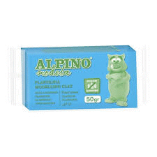 PLSTILINA ALPINO 50 GR. CELESTE SIN GLUTEN