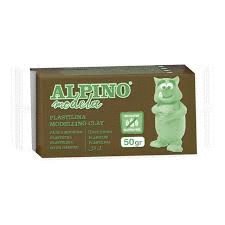 PLASTILINA ALPINO 50 GR. MARRON