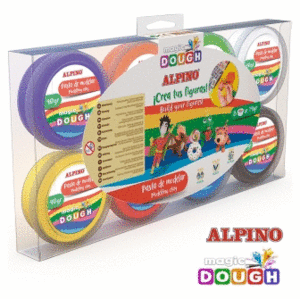 PASTA DE MODELAR MAGIC DOUGH 8 COLORES DE 14 GR.