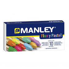 CERA MANLEY 10 COLORES FLUOR Y PASTEL