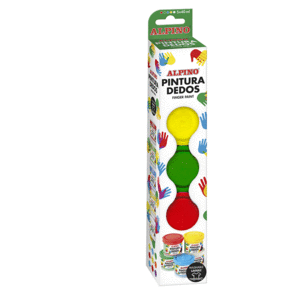 PINTURA DEDOS ALPINO 5 COLORES DE 40 ML.