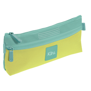 PORTATODO ESCOLAR KURU3 TURQUESA 2 CREMALLERAS