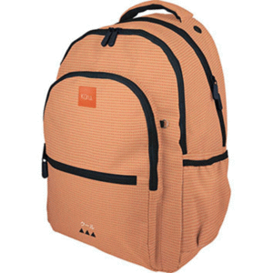 MOCHILA ESCOLAR 46 CM 3 CREMALLERAS ROOMY COLOR MELOCOTÓN