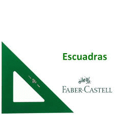 ESCUADRA FABER CASTELL SIN NUMERAR  37 CM.