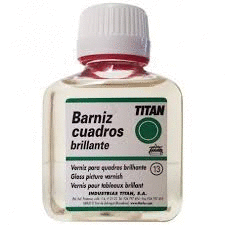 BARNIZ CUADROS BRILLANTE TITAN 100 ML.