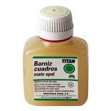 BARNIZ MATE PARA CUADROS TITAN 100 ML.