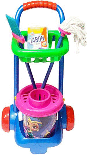 CARRO DE LIMPIEZA DECORADO EDAD: + DE 3 AÑOS