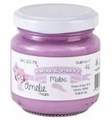 PINTURA A LA TIZA COLOR MALVA AMELIE 120 ML.