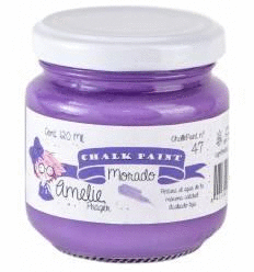 PINTURA A LA TIZA COLOR MORADO AMELIE 120 ML.