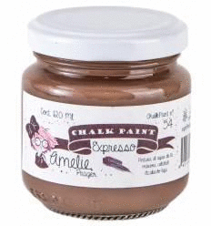 PINTURA A LA TIZA COLOR MARRÓN EXPRESSO AMELIE 120 ML.