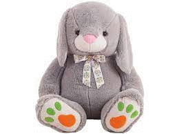 PELUCHE CONEJO GRIS 26 CM