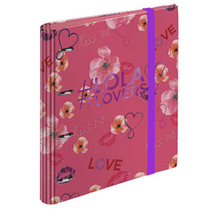 CARPETA ESCOPLAR Fº 4 ANILLAS RINGBOOK C/ RECAMBIO LOLA LOVERS