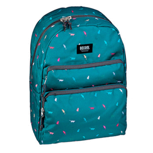 MOCHILA ESCOLAR 46 CM 3 CREMALLERAS BECOOL