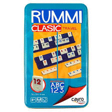 JUEGO RUMMI CLASIC DE VIAJE EDAD: + DE 8 AÑOS 2-4 JUGADORES