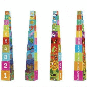 CUBOS APILABLES 10 PIEZAS EDAD: + DE1 AÑOS