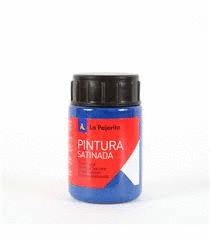 PINTURA AL AGUA LA PAJARITA SATINADA AZUL INTENSO 35 ML-