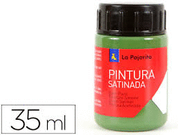 PINTURA  AL AGUA LA PAJARTA SATINADA VERDE MONTE 35 ML