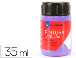 PINTURA AL AGUA LA PAJARITA SATINADA VIOLETA 35 ML.