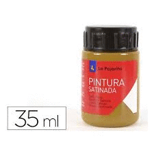 PINTURA AL AGUA LA PAJARITA SATINADA SOMBRA TOSTA 35 ML.