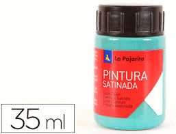 PINTURA AL AGUA LA PAJARITA SATINADA AZUL PASTEL 35 ML