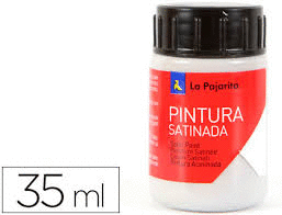 PINTURA AL AGUA LA PAJARITA GRIS PLATA 35 ML