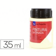 PINTURA AL AGUA LA PAJARITA SATINADA GRIS 35 ML.