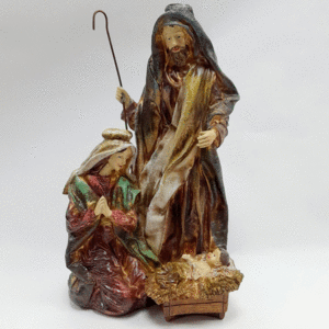 NACIMIENTO 3 FIGURAS 1 PIEZA DE RESINA 23*19*38 CM.