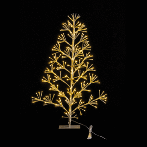 ARBOL NAVIDEÑO 296 LUCES LED ORO 90 CM.