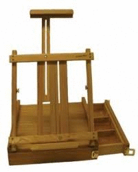 CAJA  DE ARTISTA CON CABALLETE EXTENSIBLE