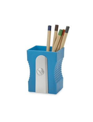 LAPICERO SACAPUNTAS AZUL
