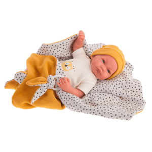 MUÑECA ANTONIO JUAN NICO MANTA MOSTAZA 48 CM. EDAD:+ DE 3 AÑOS