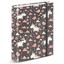 CARPETA  A4 40 MM. C/ RECAMBIO CUADROS 5 MM UNICORNIOS