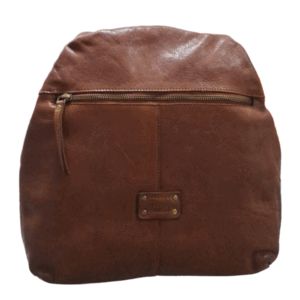 MOCHILA PIEL LAVADA COLOR CUERO MATTIES