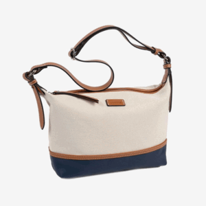 BOLSO CLOUD MATTIES AZUL MARINO Y BEIG 30*20 CM