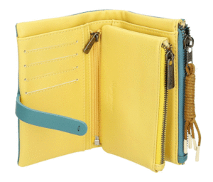 BILLETERO MONEDWERO PEPE JEANS BEA AZUL 15*8 CM.