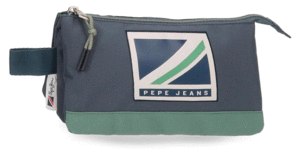 PORTATODO ESCOLAR TRIPLE PEPE JEANS 