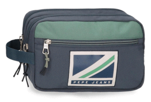 NECESER PEPE JEANS 2 CREMALLERAS 27*19 CM.