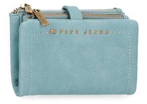 BILLETERO-MONEDERO PEPE JEANS DIANE AZUL 14*9 CM