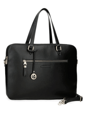 BOLSO PORTAORDENADOR PEPE JEANS NEGRO 30*40 CM.